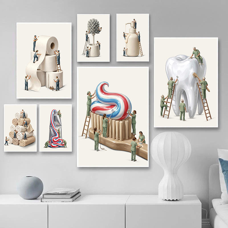 Minimal Bathroom Fun Poster De - Spa Wellness Images recension och pris